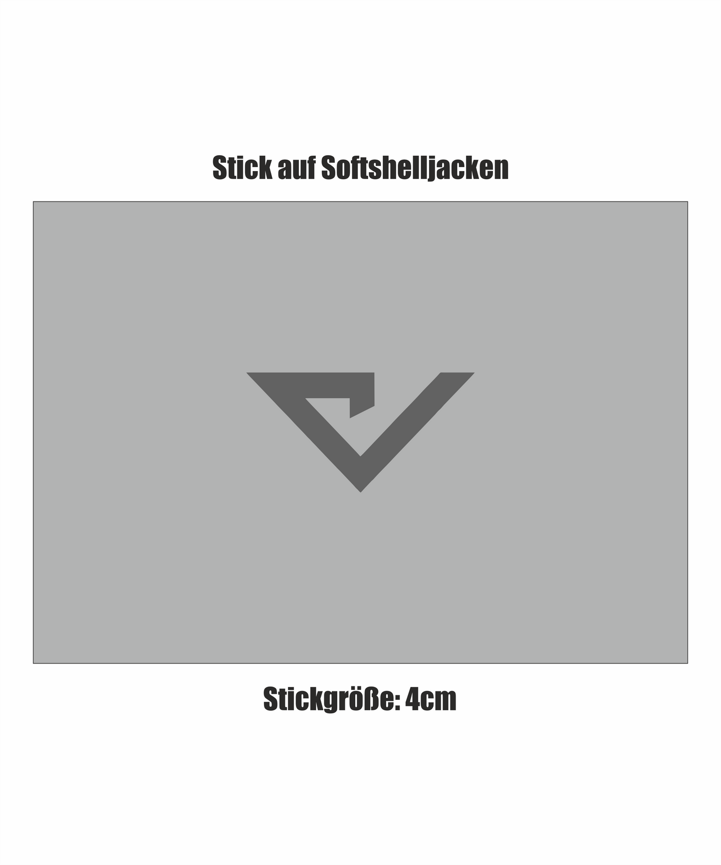 Dekor Sticklogo bis 50cm² auf Softshelljacke