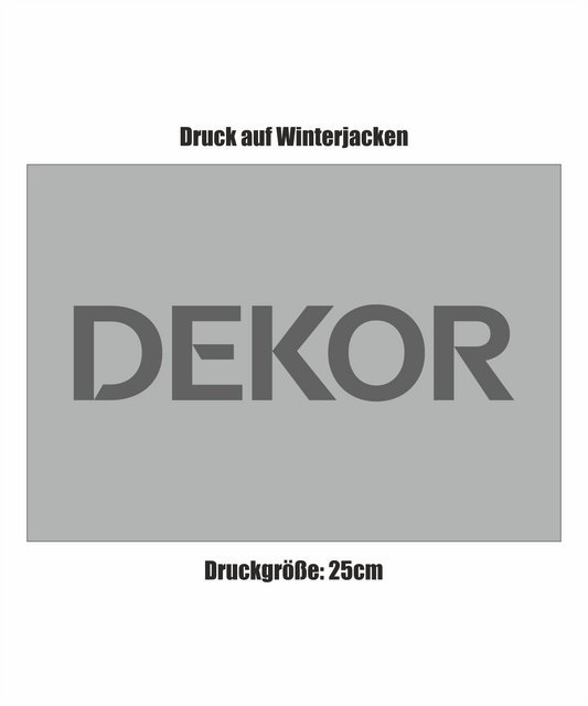 Dekor DTF-Logo bis 300 cm² auf Winterjacke