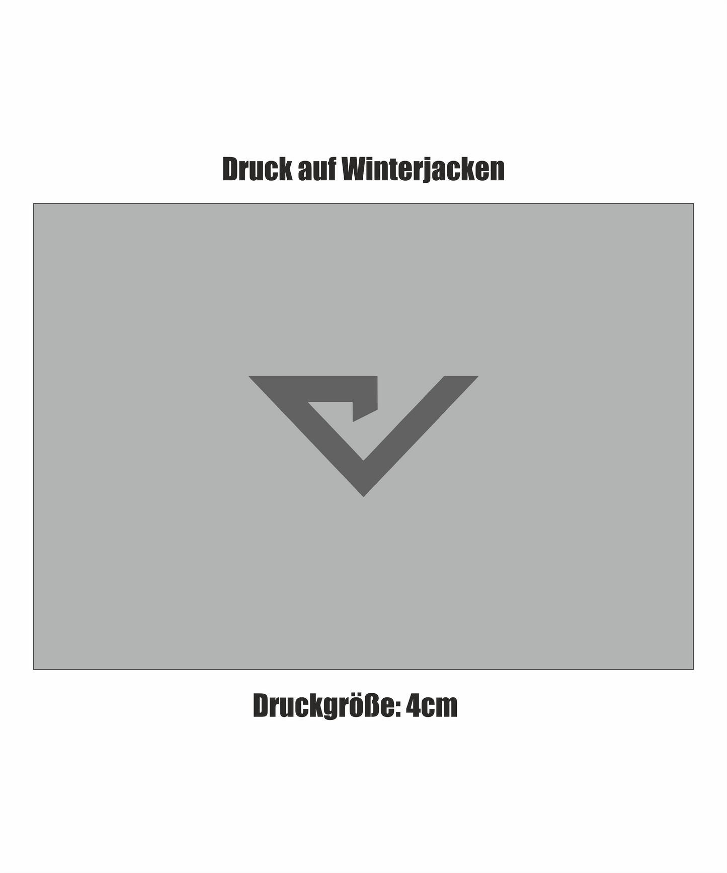 Dekor DTF-Logo bis 50 cm² auf Winterjacken