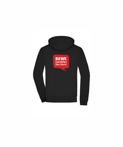 REWE Corzillius - Herren Softshelljacke mit Kapuze im sportlichen Design