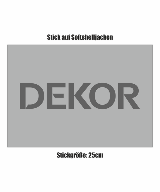 Dekor Sticklogo bis 300cm² auf Softshelljacke