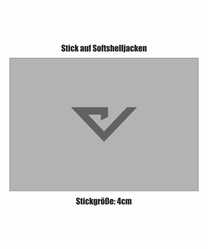 Dekor Sticklogo bis 50cm² auf Softshelljacke
